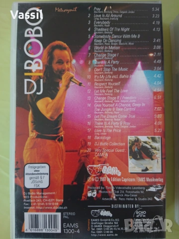 CD D.J.BOBO Limited Edition с автограф! maxiCD VHS DJ BOBO Хитове 90те, снимка 2 - CD дискове - 49351233