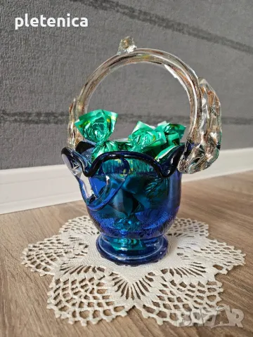 Чаровна кошничка-бонбониера , снимка 2 - Декорация за дома - 49005756