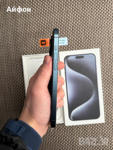 НОВ! 256Gb*ЛИЗИНГ* iPhone 15 Pro Max Blue Titanium / ГАРАНЦИЯ, снимка 7 - Apple iPhone - 53259094