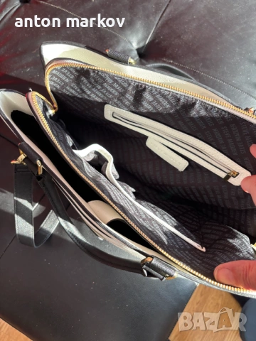 Голяма бяла дамска чанта от марката STEVE MADDEN. /НОВА. Безплатна доставка., снимка 4 - Чанти - 53069951