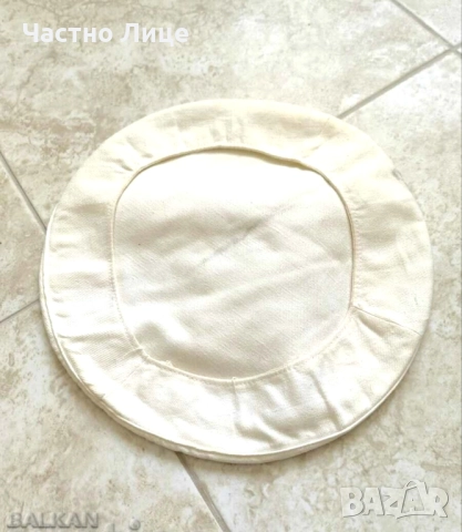 Супер Рядък Бял Чохъл за Българска Парадна Военноморска Фуражка 1970те г