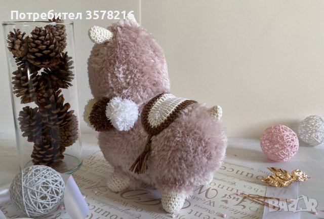 Плетена играчка алпака , снимка 3 - Плюшени играчки - 39146254