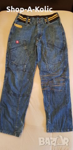 Vintage Retro 90s BULLROT WEAR CLOTHING CORP. Denim Jeans Hip Hop Embroidered