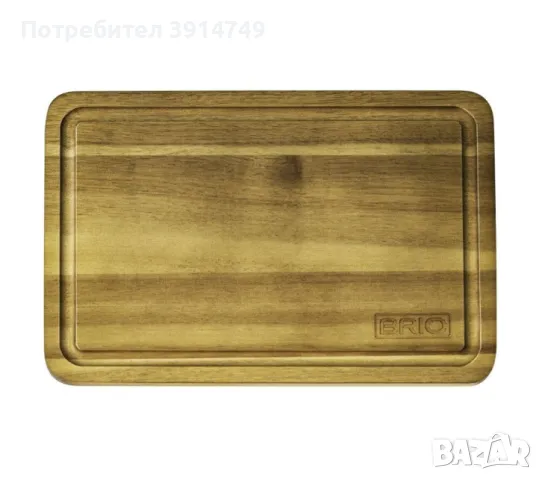 Голяма дървена дъска за рязане / сервиране, Акация, 30х20х1.5 см *НОВА*