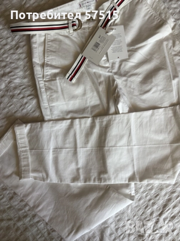 Нов Tommy Hilfiger бял панталон, снимка 4 - Панталони - 55960100