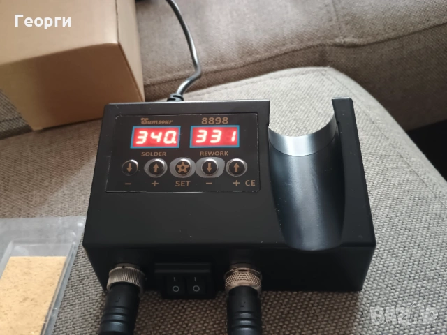 Yaоgong 8898 Поялна станция въздух двойна до 500°С, снимка 7 - Други - 54015934