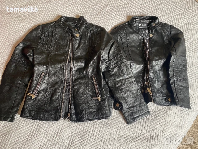 Детско кожено и дънково яке, снимка 3 - Детски якета и елеци - 50493920