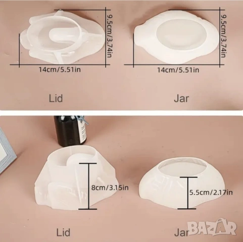 Молд буркан бонбониера лебед, снимка 5 - Форми - 53159749