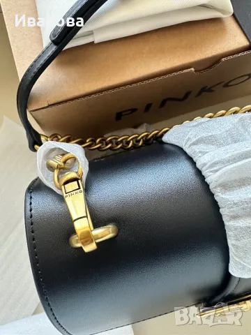 Чисто нова Чанта и колан Pinko Love Mini Icon в черен цвят, снимка 8 - Чанти - 47758810