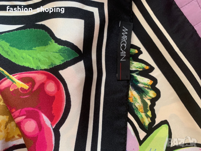 Копринен шал Marc Cain, снимка 7 - Шалове - 44774283