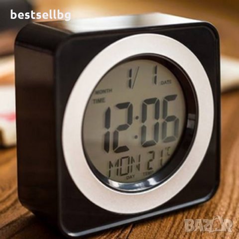 Електронен дигитален светещ часовник с термометър за стая бюро дома, снимка 4 - Други - 29094584