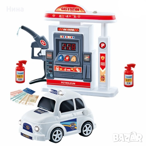 Бензиностанция и кола със звукови и светлинни ефекти ⛽️, снимка 7 - Коли, камиони, мотори, писти - 52593015