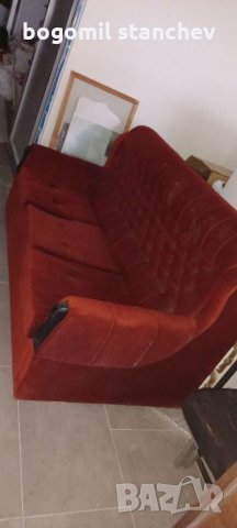 Диван 150лв ,фотьойл 60лв/бр. табуретка 40лв/бр., снимка 3 - Дивани и мека мебел - 35277005