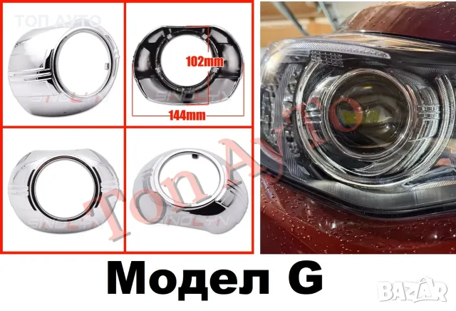 Капачки за Лупи 3'' инча За Биксенон и Билед Лупи 2,5'' и 3'' Bi-xenon и Bi-LED лупи Универсални , снимка 10 - Части - 56009910