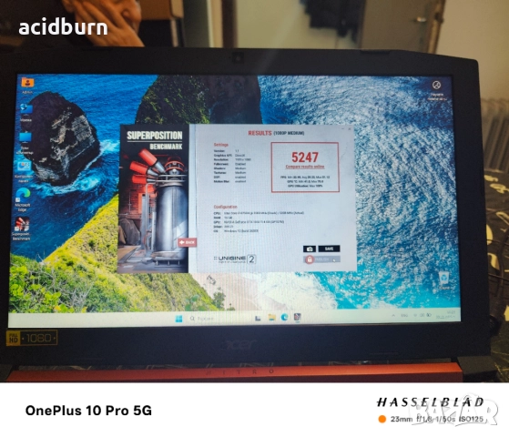 Геимърски лаптоп Acer Nitro 5 AN515-52-74XT, снимка 5 - Лаптопи за игри - 52594257