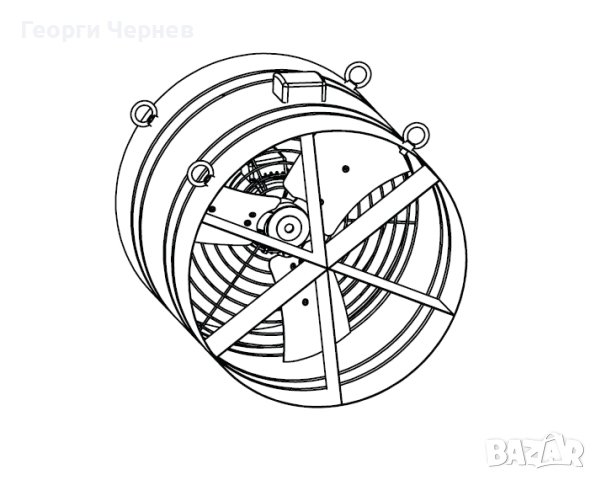 Вентилатор за оранжерия 4700 m3/h, снимка 3 - Градинска техника - 37603004