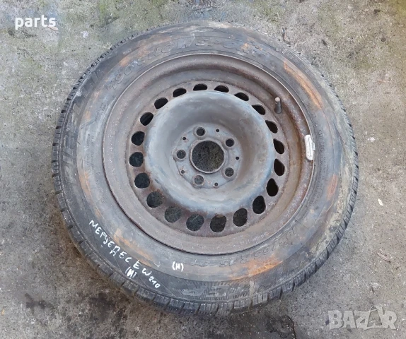 Железна Джанта Мерцедес 15 цола (Н) - 2104005702 - 7Jx15H2 ET37, снимка 2 - Гуми и джанти - 50711649