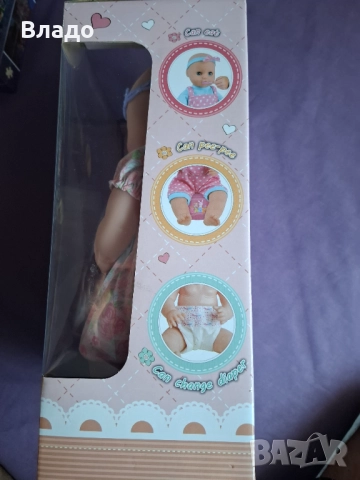 Warm Baby - Пишкаща кукла-бебе с пелена и гърне, снимка 4 - Кукли - 52833986
