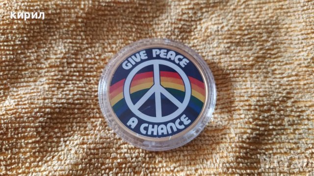 Монета Джон Ленън, снимка 2 - Нумизматика и бонистика - 37124071