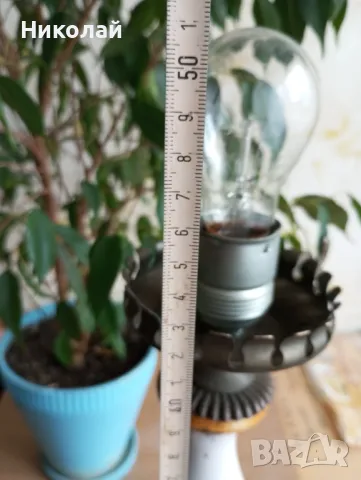 Старинна порцеланова нощна лампа, снимка 7 - Антикварни и старинни предмети - 49959835