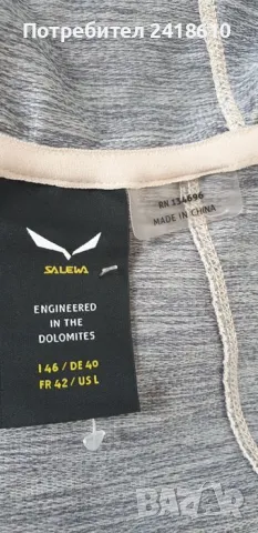 Salewa Polarlite Women Stretch Size 42/ L НОВО! ОРИГИНАЛ! Дамско Горнище с цял Цип!, снимка 10 - Спортни екипи - 49738888
