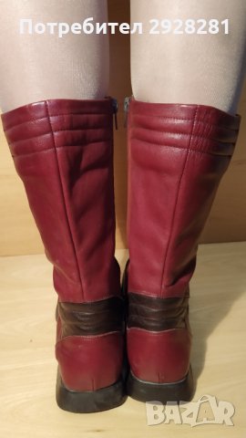 NOW италиански ботуши от естествена кожа, снимка 3 - Дамски ботуши - 31273949