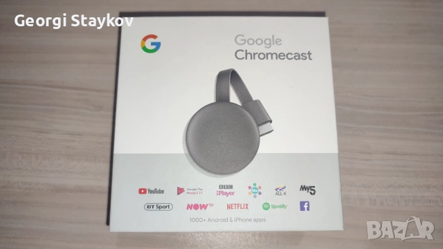Google Chromecast 3та генерация - оригинален 