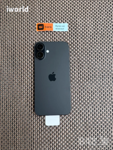 100% Battery❗️ iPhone 16 PLUS ❗️Лизин iPhone 16 PLUS ❗️Лизинг от 26E/м ❗️ черен ❗️ black Гаранция❗️