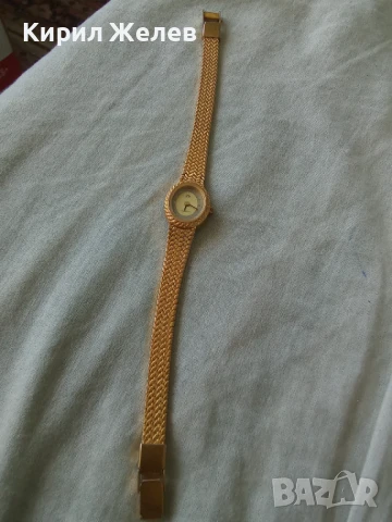 ПОЗЛАТЕН ЛУКСОЗЕН МАРКОВ ДАМСКИ КВАРЦОВ ВИНТИДЖ ЧАСОВНИК с ПОЗЛАТЕНА ВЕРИЖКА Тип ГРИВНА 32543, снимка 16 - Дамски - 38387606