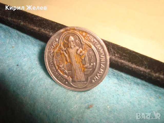 СТАРА СРЕБЪРНА или ПОСРЕБРЕНА МИНИАТЮРНА ИКОНКА РЯДКА ИТАЛИЯ ДВУСТРАННА РЕЛЕФНА МАЙСТОРСКА 25471, снимка 8 - Други ценни предмети - 35538581