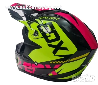 КАСКА КРОС M размер, Черно+Розово+Зелено, снимка 2 - Аксесоари и консумативи - 49292211