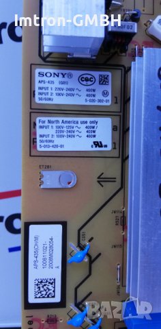 Захранване Power Supply Board G01 100660311  APS-435(CH/M) SONY65XH9096, снимка 3 - Части и Платки - 37604900
