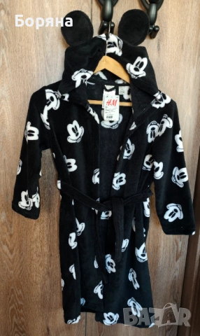 Детско халатче Disney H&M мики маус , снимка 14 - Хавлии и халати - 53916965