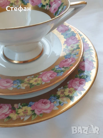 Порцеланов комплект, снимка 2 - Антикварни и старинни предмети - 54345746