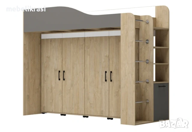 Двуетажно Легло С Гардероб КРИС Модул 3