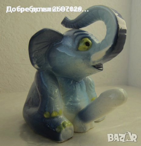 еротика - Жена-касичка, фигура, статуетка, гола, керамика, гол висящ мъж-марионетка, слон, пенис , снимка 18 - Статуетки - 31678398