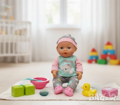 Кукла Baby Doll с аксесоари за хранене – Забавление и грижа за малката мама, снимка 4 - Кукли - 52871396