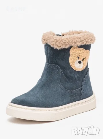 Велурени боти с мече Geox, снимка 3 - Детски боти и ботуши - 50084606