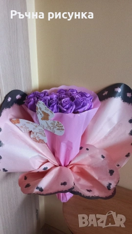 Големи букети,различни цени ,51рози,21рози,23рози, снимка 10 - Декорация за дома - 49894439