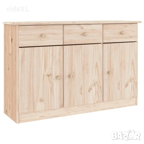 vidaXL Сайдборд ALTA, 112x35x73 см, борово дърво масив