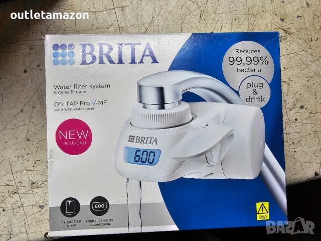 Система за филтриране на вода Brita On Tap Pro V-MF, Цифров индикатор, 3 опции за използване, 600 л, снимка 3 - Други - 52518927