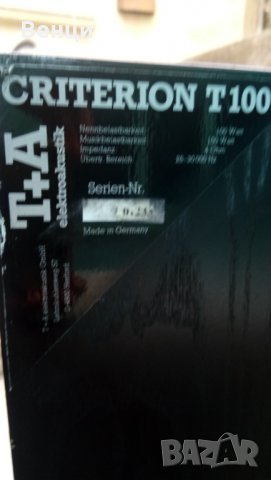  T+A Criterion T 100 High-End  тонколони., снимка 11 - Тонколони - 29968458