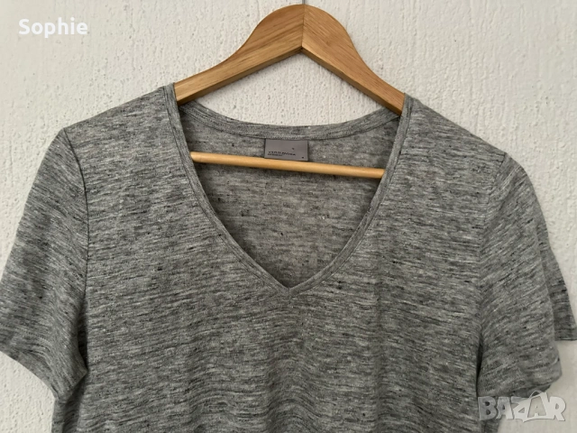 Ленена тениска Vero Moda, снимка 4 - Тениски - 53887422