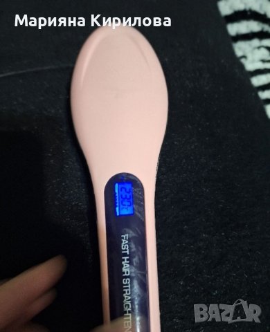 електрическа четка за коса загрява до 230градуса. 