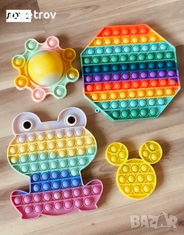 Различни лотове: Попити, Фиджити, Фиджит спинъри и Антистрес играчки, снимка 3 - Образователни игри - 50307508