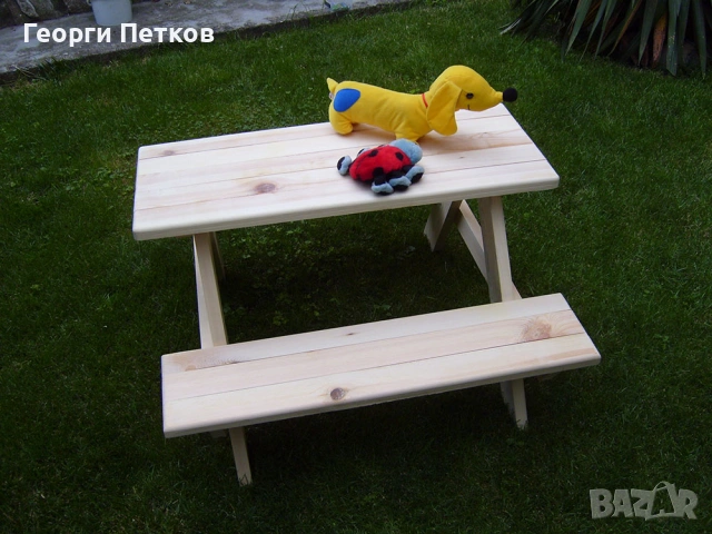 Масичка с пейки за деца -85х80х50см. - 49 €. , снимка 4 - Други - 54062451