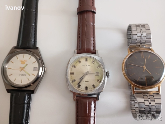 POLJOT De Luxe 23 Jewels,SLAVA 21 Jewels, SEIKO 5 Jewels 21 мъжки механични часовници , снимка 5 - Мъжки - 52847139