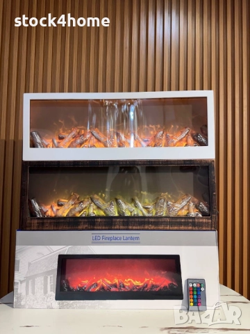 Изкуствена камина, LED, Електрическа, Уют и пламък без дим и поддръжка, Реалистични пламъци, снимка 2 - Декорация за дома - 52328273