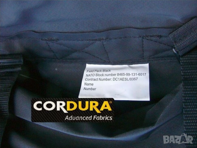 НОВ Оригинал Английска Военна РАНИЦА 30+5 литра Войнишки Сак 55x40x20 см Полева Чанта Кордура БАРТЕР, снимка 2 - Раници - 52418311
