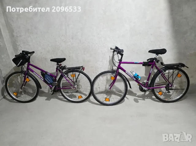 Продавам 2 бр. Wheeler 1000 26" лилави - запазени, с аксесоари